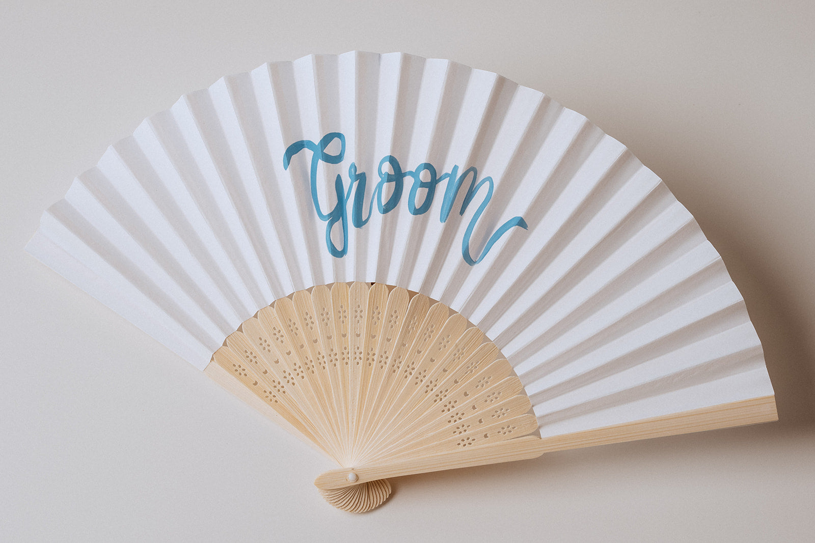 Paper Fan - Groom
