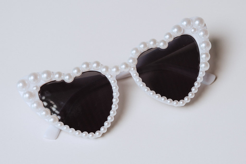 Heart Sunglasses - Pearl