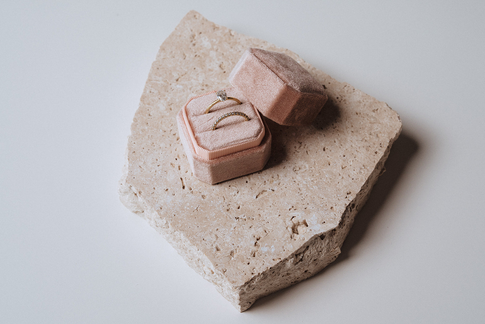 Ring Box - Square (Dusty Pink)