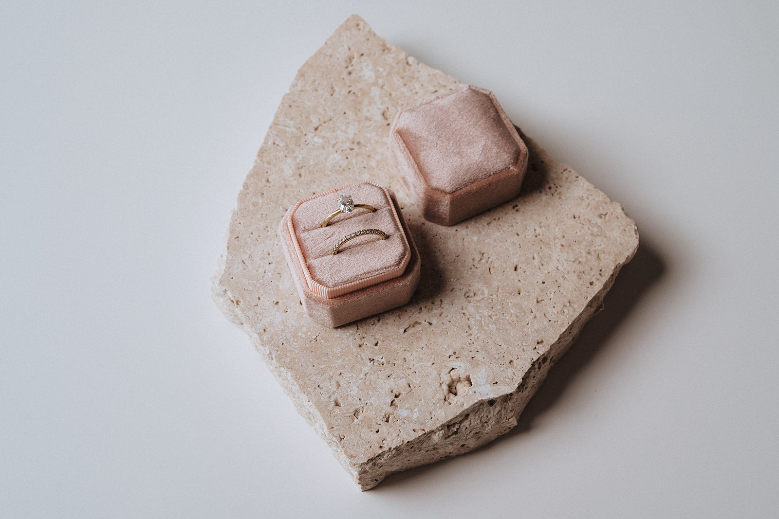 Ring Box - Square (Dusty Pink)